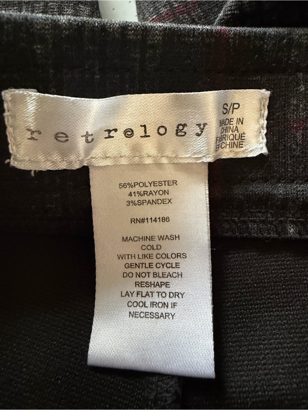 3/$20 Retrology Ankle/Cropped Plaid Elastic Waist Pants Size Small - Picture 3 of 4
